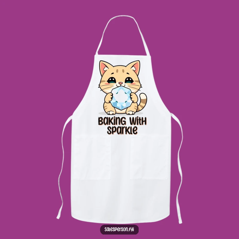 Funny Cat Gem Apron A Cheerful Kitchen Accessory For The Fabulous