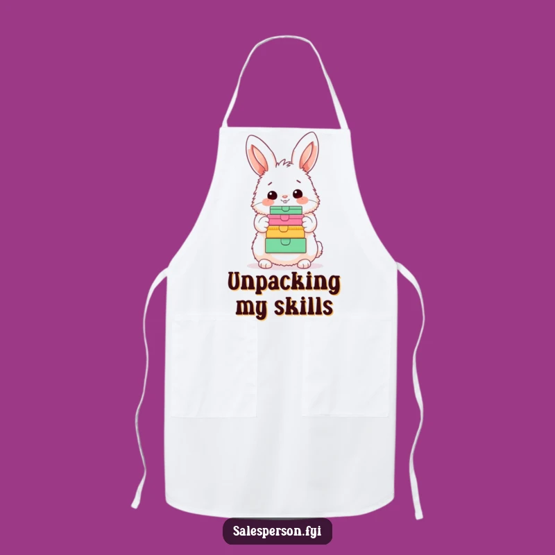 Funny Bunny Kitchen Apron - Durable and Hilarious Fluffy Character Cooking Gift