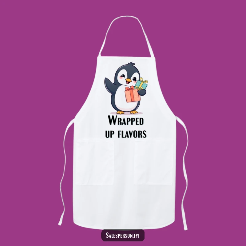 Funny Penguin Gift Apron - Cheerful Gift for Party Hosts