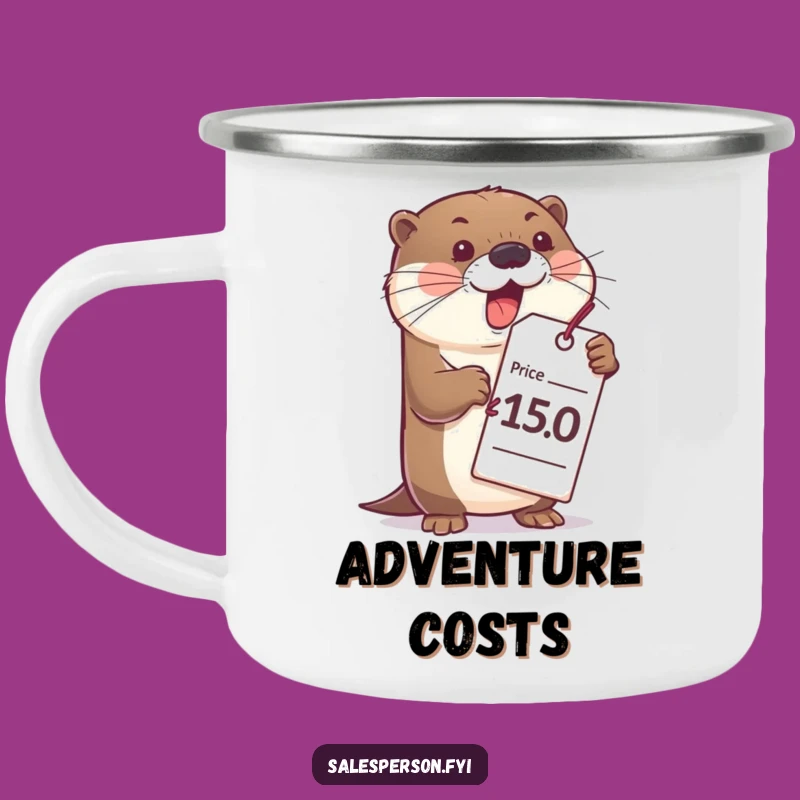 Funny Otter Camping Mug - Adventure with Bubbly Charm