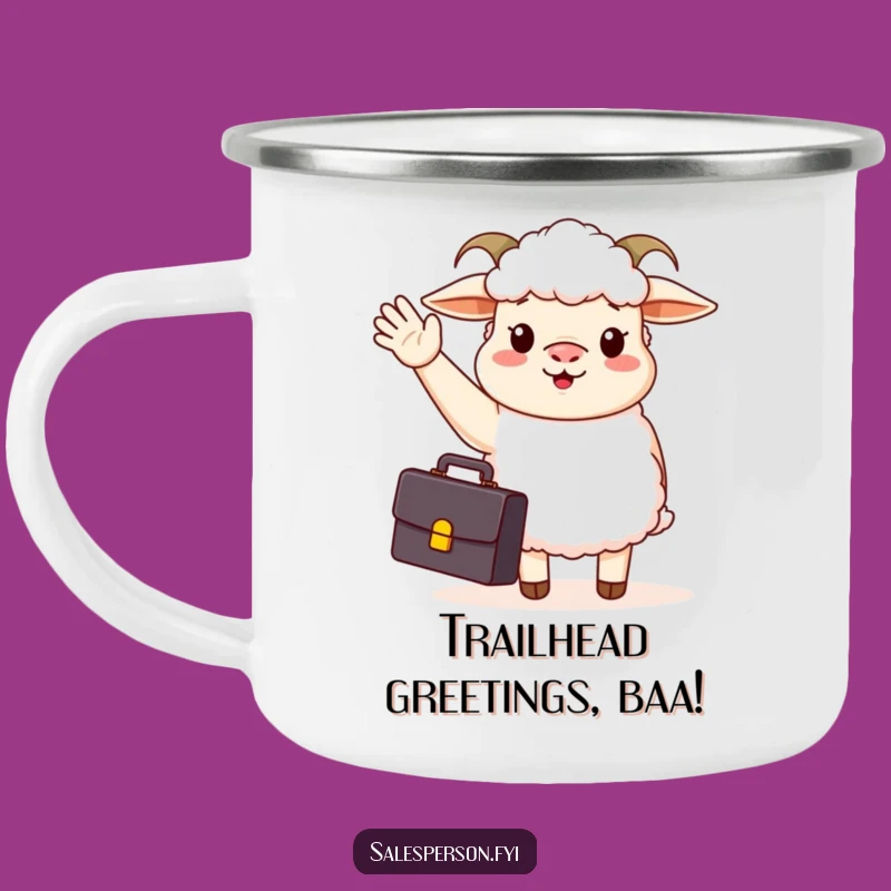 Adventure Funny Business Sheep Camping Mug: Morning Motivation, Funny Gift