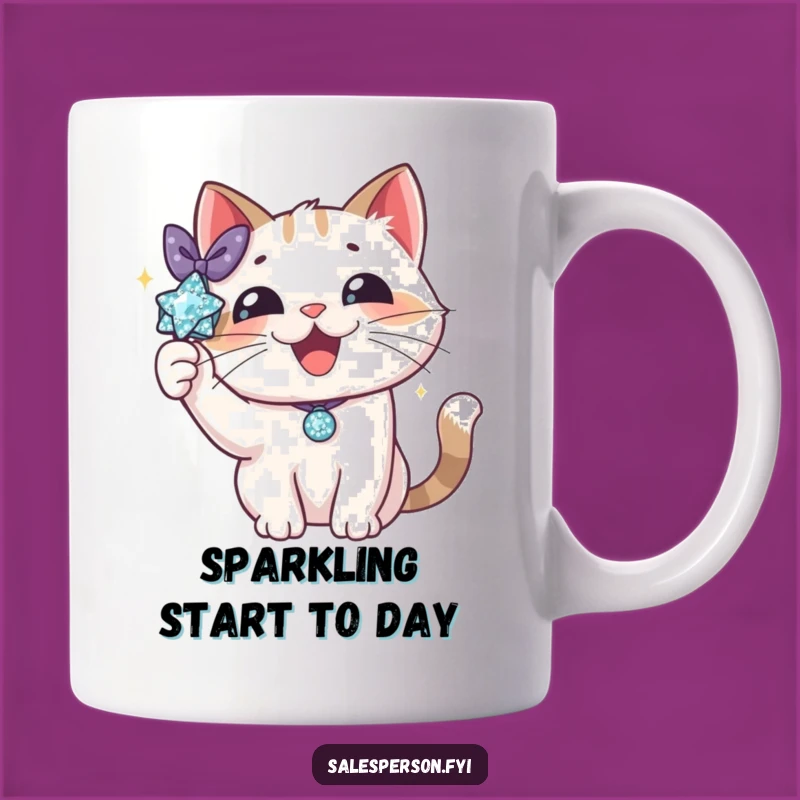 Funny Cat Sparkle Mug: Show Off Your Glamour, a Fabulous Gift