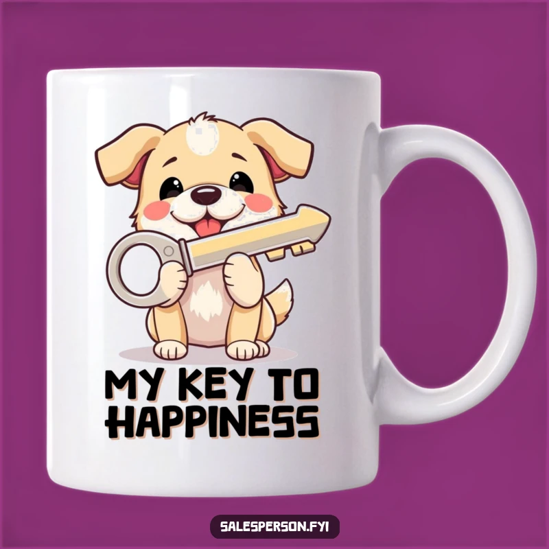 Funny Dog with House Key Mug: The Perfect Funny Gift for New Homeowners!