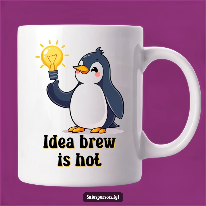Funny Penguin Pitch Mug: A Hilarious Gift for Idea Generators and Dreamers