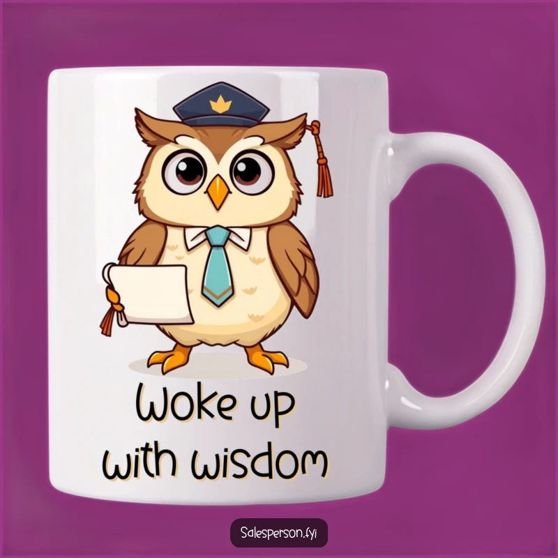Funny Owl Graduation Mug: Proud Scholar, Perfect Gift for the Educated