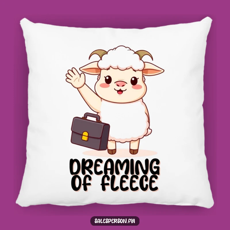 Cozy Funny Business Sheep Pillow: Comfort meets Motivation, Funny Gift
