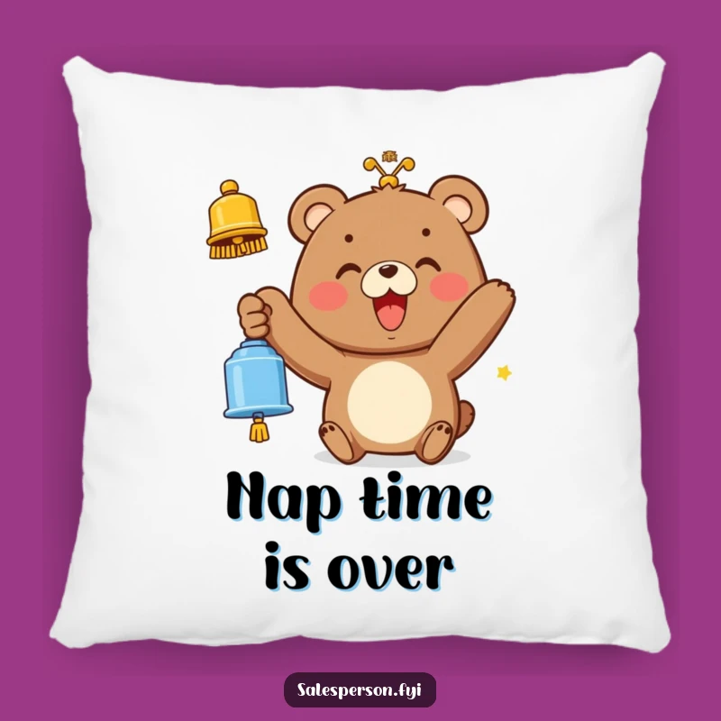 Cuddly Bear Bell Pillow: Comfort and Joy, Great Funny Gift!