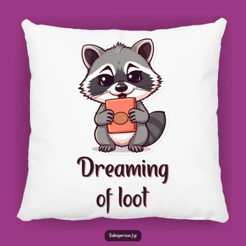 Funny Raccoon Pillow: Cozy Comfort with a Sly, Quirky Twist