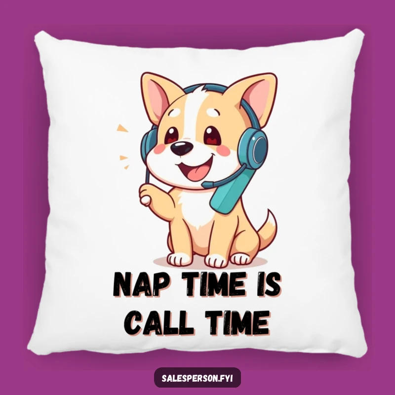 Funny Dog Phone Call Pillow - Cozy Chat Accent, Hilarious Surprise Gift