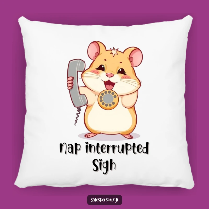 Funny Hamster Nap Pillow: Sweet Dreams with This Hilarious Ringing Phone Companion