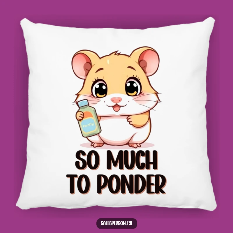 Funny Hamster Demo Pillow: Cozy Comfort for the Enthusiastic