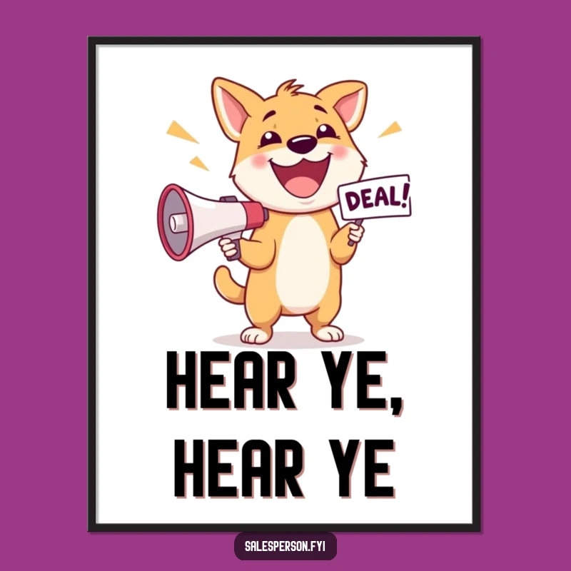 Funny Dog Deal Digital Art: Instant Excitement & Hilarious Decor!