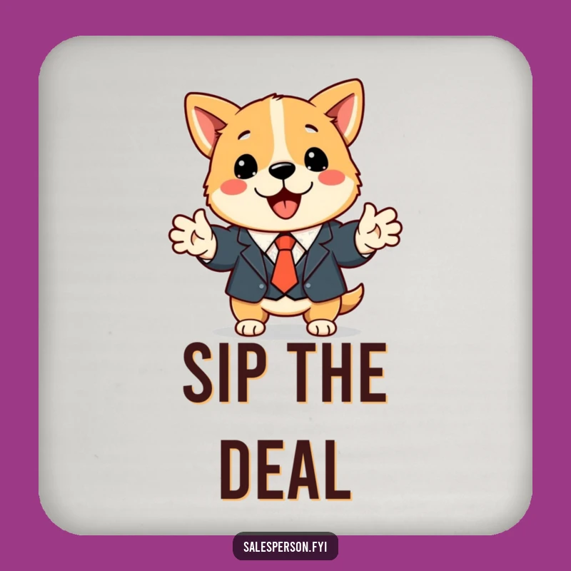 Funny Dog Business Coaster A Professional Touch For Your Table