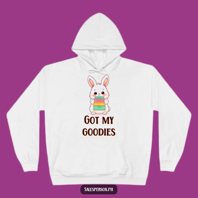 Cozy Funny Bunny Hoodie - Warm and Hilarious Fluffy Character Box Display Gift