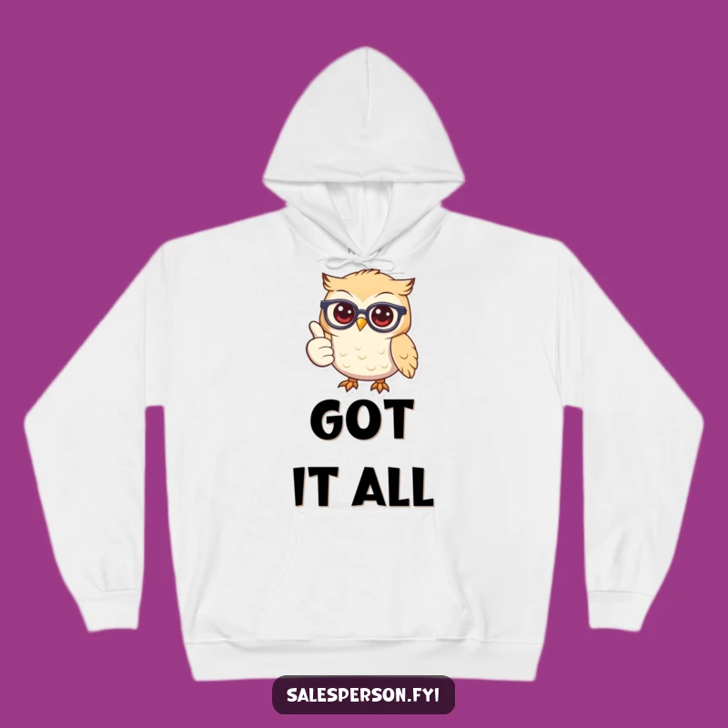 Funny Owl Glasses Hoodie: Cozy Wisdom, The Ultimate Funny Gift Choice
