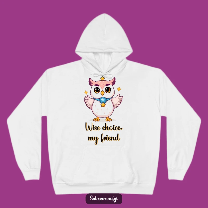 Funny Proud Owl Hoodie, Cozy Badge Star Sweatshirt, Motivational Gift
