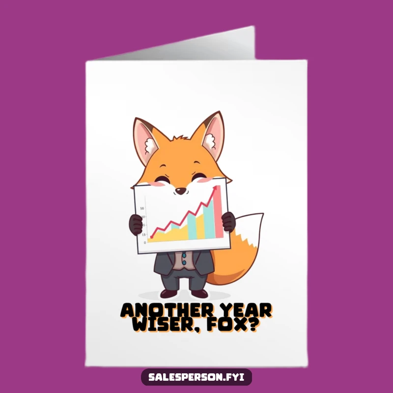 Free Printable Birthday Card: Fox Business Graph - Funny Downloadable Gift