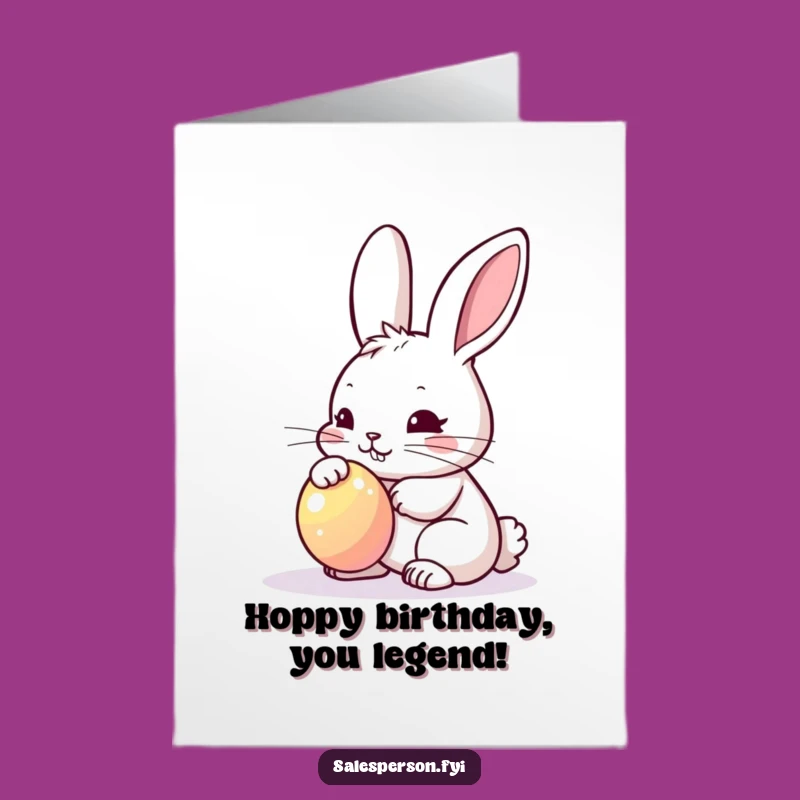 Free Printable Bunny Shiny Birthday Card: Sparkly Downloadable DIY Gift