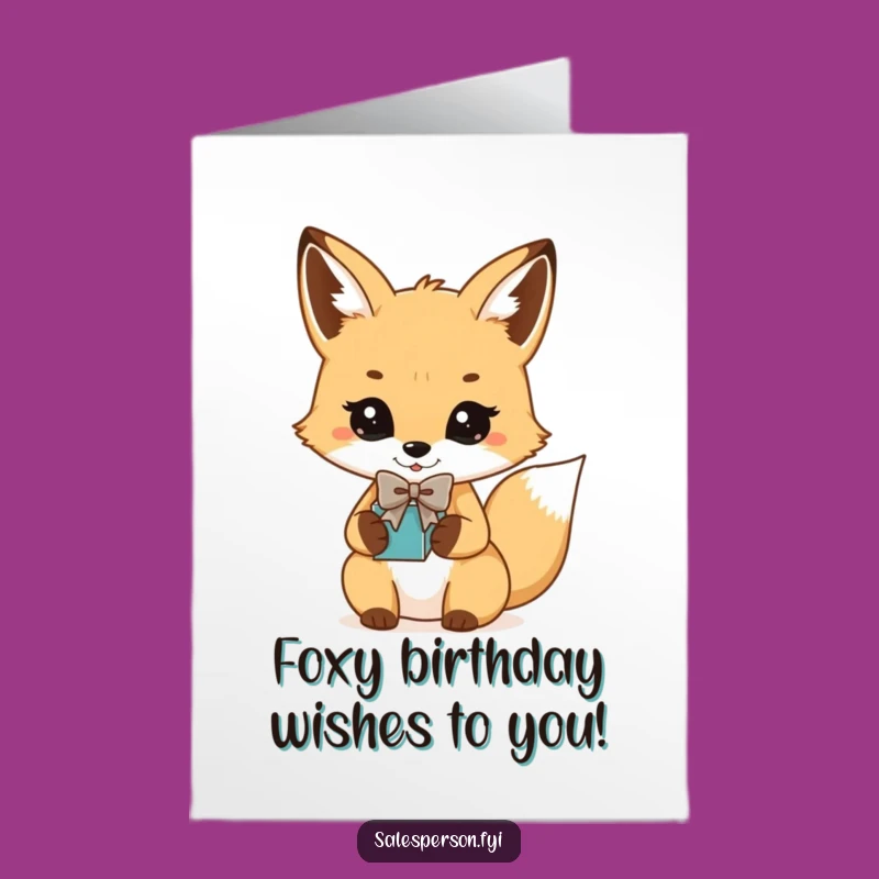 Free Printable Fox Bowtie Birthday Card: Dapper Downloadable DIY Gift