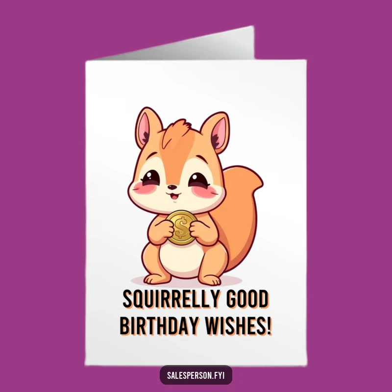 Free Printable Giggling Squirrel Birthday Card: Hilarious Downloadable Gift for Laughter