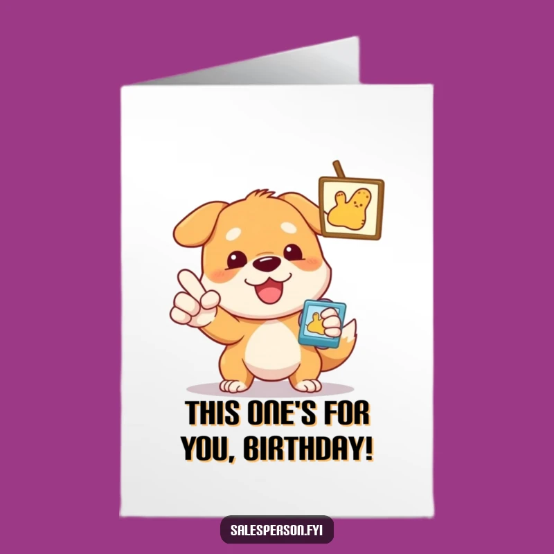 Free Printable Birthday Card: Dog's Must-Have Gift Downloadable Greeting for Fun
