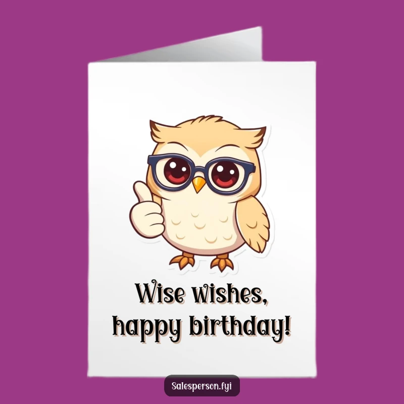 Free Printable Owl Birthday Card: Wise & Cheerful Fun Downloadable