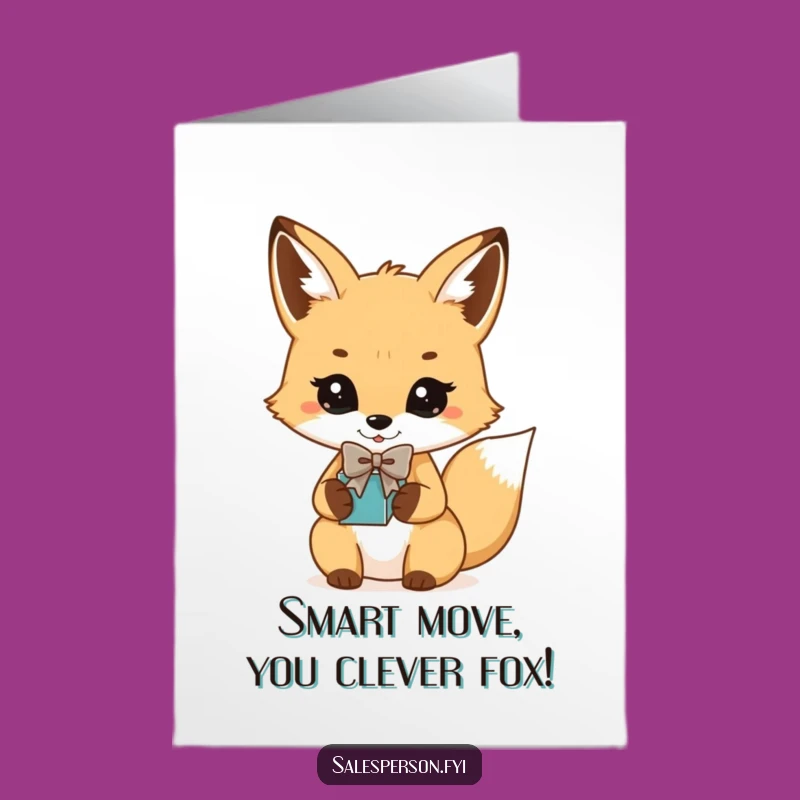 Free Printable Fox Bowtie Congrats Card: Stylish Downloadable DIY