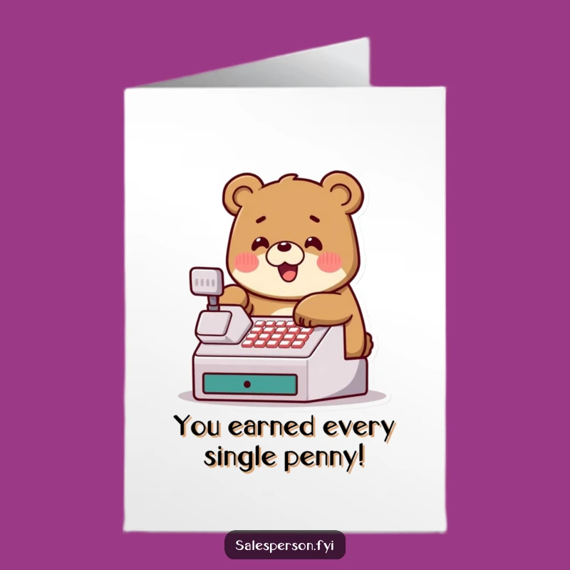 Free Printable Bear Congrats Card: Funny Downloadable DIY Greeting for Success