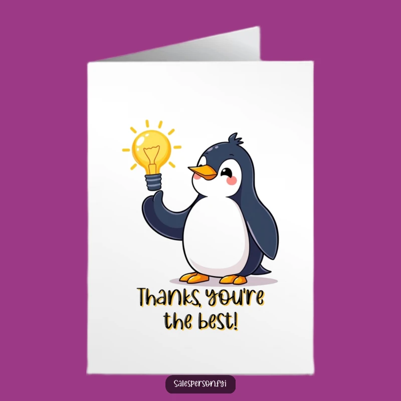 Free Printable Thank You Card: Penguin's Thanks Proposal - Fun Download!