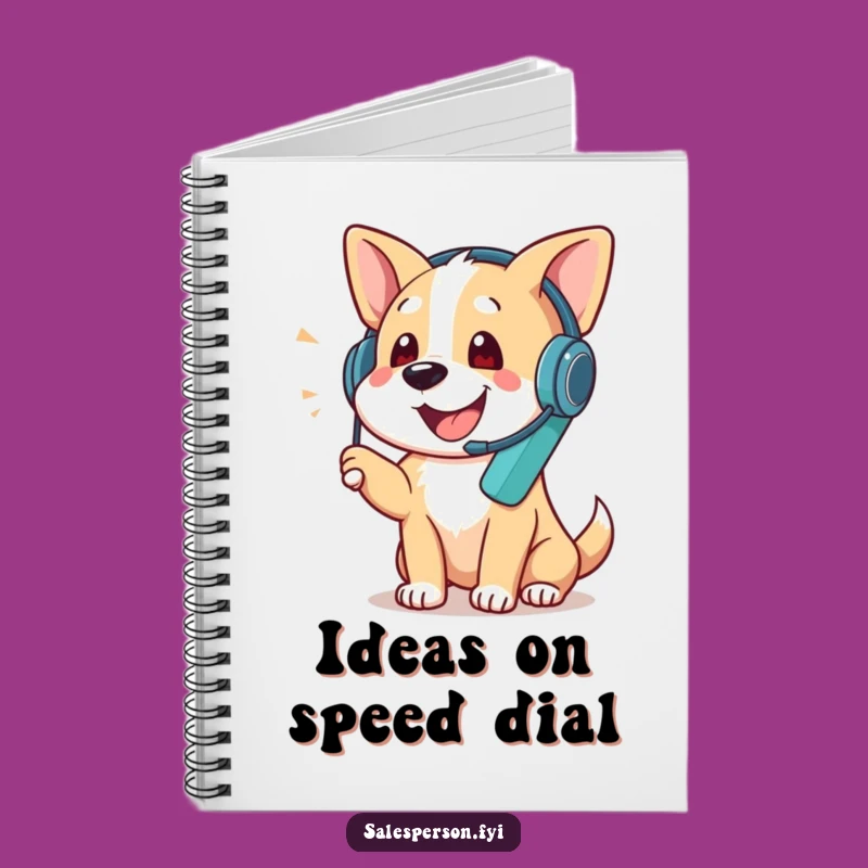 Funny Dog Phone Call Notebook - Jot Down Calls, Hilarious Gift Journal