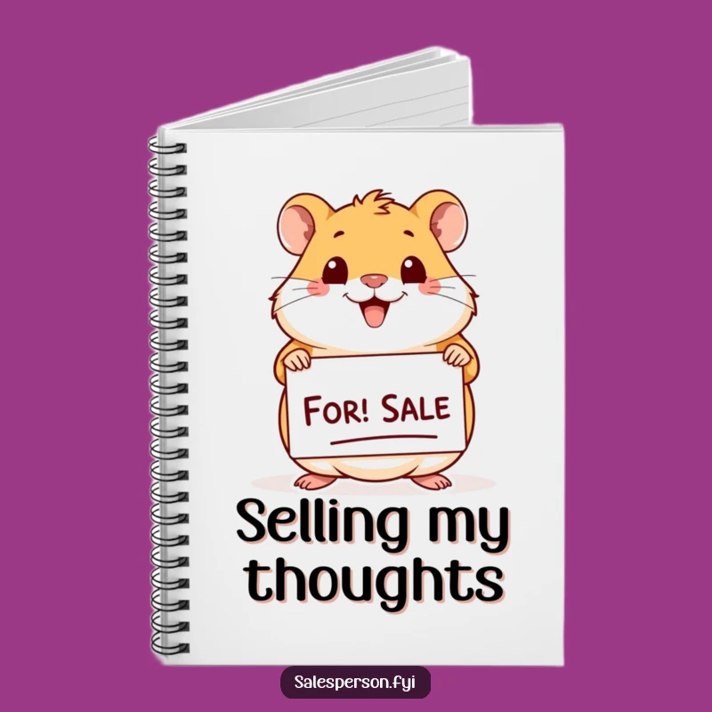 Funny Hamster For Sale Notebook: Jot Down Ideas with Hilarious Style