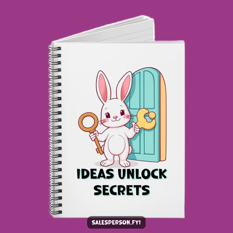 Funny Rabbit Key Notebook - Unlock Your Ideas, Hilarious Gift Journal