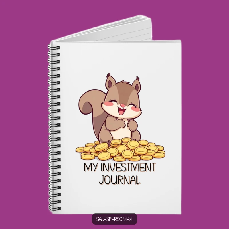 Funny Squirrel Notebook: Jots Down Your Financial Gains with Joy!