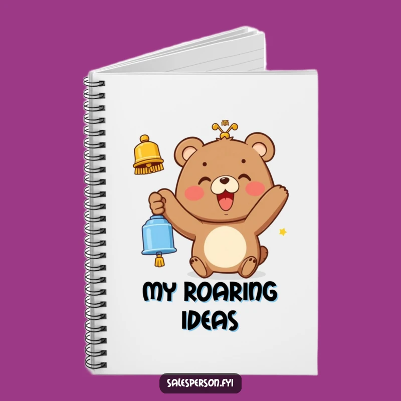 Joyful Bear Bell Notebook: Jot Down Smiles, Awesome Funny Gift!