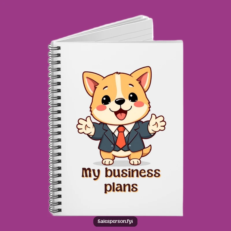 Funny Dog Business Notebook A Professional Journal For Your Ideas