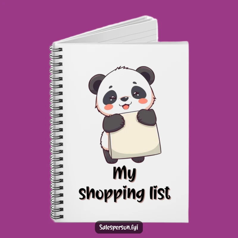 Funny Panda Notebook: Jot Down Ideas with Shopping-Fueled Inspiration!