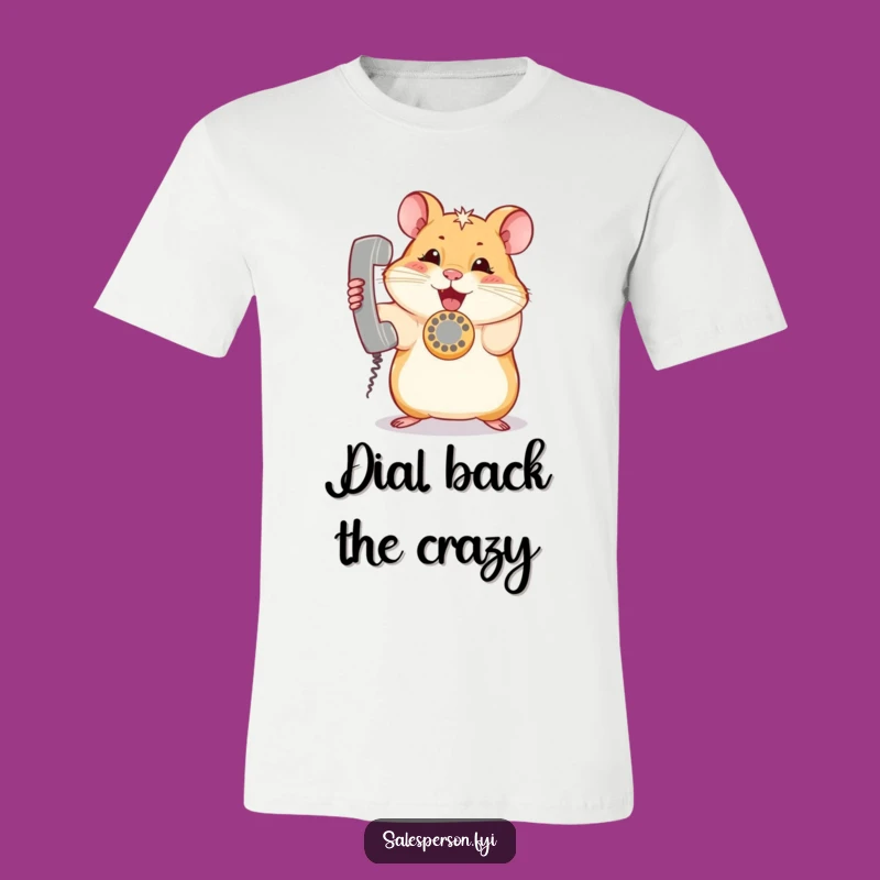 Funny Hamster Phone Excitement T-Shirt: The Ultimate Humorous Tee for Animal Lovers