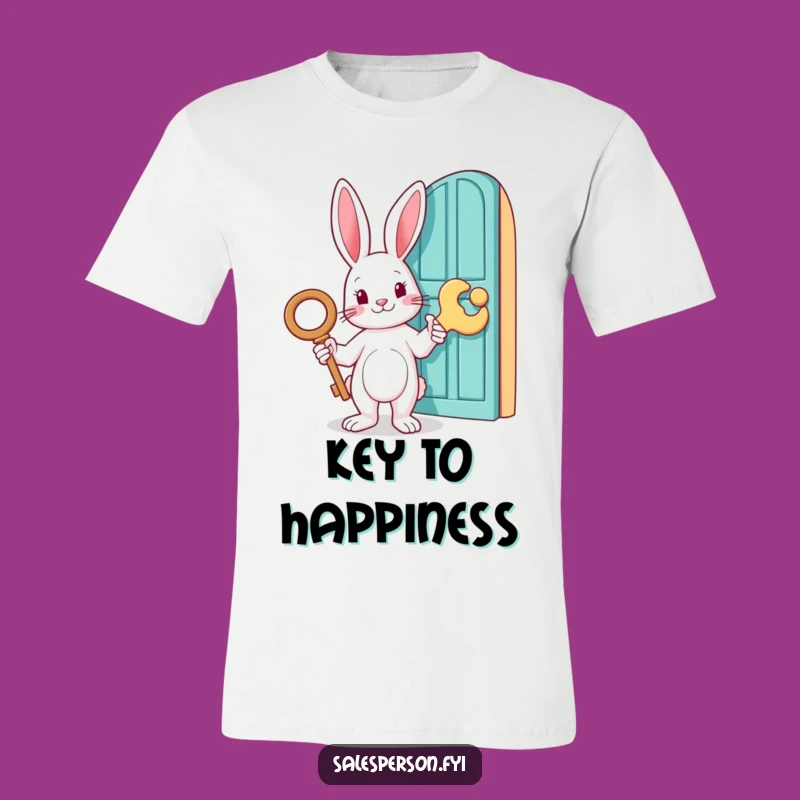 Funny Rabbit Key T-Shirt - Giant Key Adventure Tee, Hilarious Gift