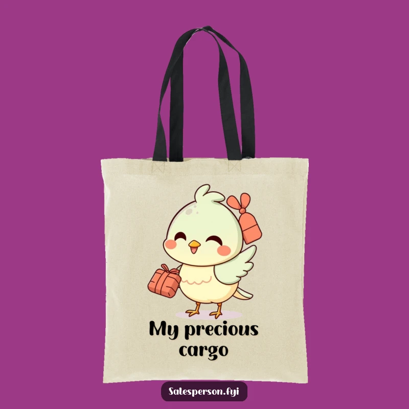 Funny Bird Delivery Tote Bag: Carry Your Sunshine with Humorous Style