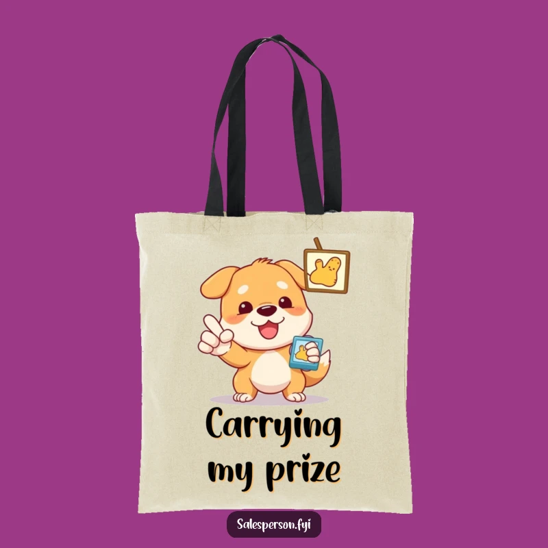 Funny Dog Tote Bag: Carry Your Choices with Enthusiasm!