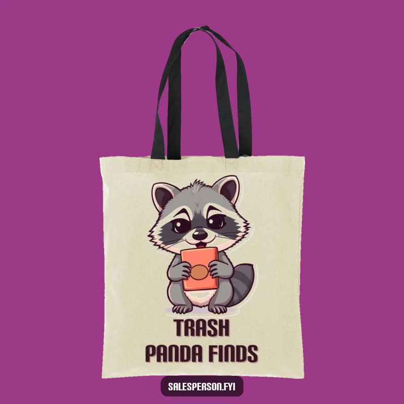 Funny Raccoon Tote Bag: Carry Your Treasures with Sly, Quirky Charm